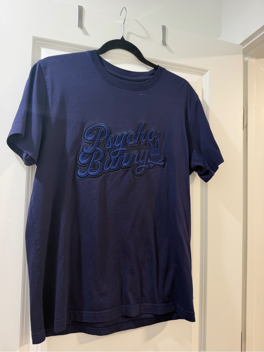 Psycho Bunny Navy Raised Logo Crew Tee - Picture 4 of 4
